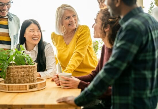 Group of people talking